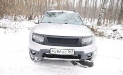 899 р. Реснички на фары DM-Style Renault Duster HS дорестайлинг (2010-2015) (Неокрашенные)  с доставкой в г. Краснодар. Увеличить фотографию 2