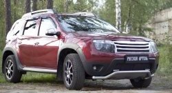 2 179 р. Защитная сетка решетки переднего бампера (c дхо и обвесом) РА Renault Duster HS дорестайлинг (2010-2015)  с доставкой в г. Краснодар. Увеличить фотографию 3