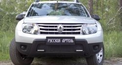 2 189 р. Защитная сетка решетки переднего бампера (с дхо без обвеса) РА  Renault Duster  HS (2010-2015) дорестайлинг  с доставкой в г. Краснодар. Увеличить фотографию 3