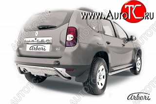 17 499 р. Защита заднего бампера Arbori  Renault Duster  HS (2010-2015) дорестайлинг  с доставкой в г. Краснодар