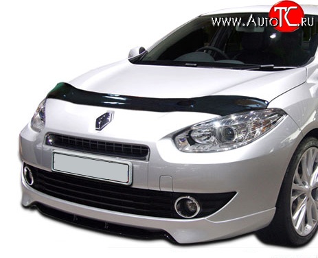 2 799 р. Дефлектор капота NovLine Renault Fluence дорестайлинг (2010-2012)  с доставкой в г. Краснодар