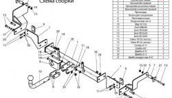 32 849 р. Фаркоп Лидер Плюс Renault Kangoo KC 1- дорестайлинг (1997-2003) (Без электропакета)  с доставкой в г. Краснодар. Увеличить фотографию 2