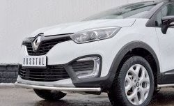 14 649 р. Защита переднего бампера (Ø42 мм, нержавейка) SLITKOFF Renault Kaptur дорестайлинг (2016-2020)  с доставкой в г. Краснодар. Увеличить фотографию 4