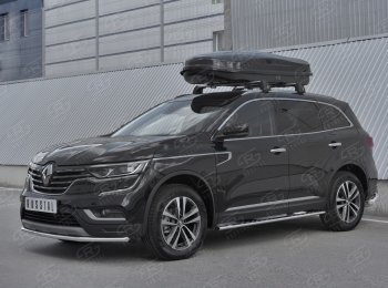 16 799 р. Защита переднего бампера (Ø42 мм, нержавейка) SLITKOFF  Renault Koleos  2 (2016-2024)  с доставкой в г. Краснодар. Увеличить фотографию 3