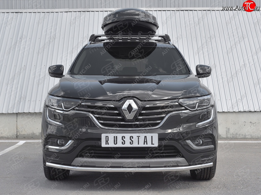 16 799 р. Защита переднего бампера (Ø42 мм, нержавейка) SLITKOFF  Renault Koleos  2 (2016-2024)  с доставкой в г. Краснодар