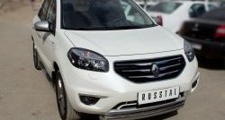 16 799 р. Одинарная защита переднего бампера диаметром 76 мм SLITKOFF Renault Koleos 1 Phase 2 (2011-2013)  с доставкой в г. Краснодар. Увеличить фотографию 2