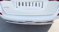 18 549 р. Защита заднего бампера (Ø75x42 мм, нержавейка) Russtal Renault Koleos Phase 1 (2007-2011)  с доставкой в г. Краснодар. Увеличить фотографию 4