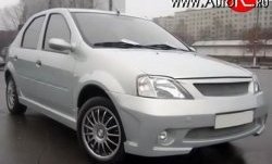 4 249 р. Пороги накладки Street Renault Logan 1 дорестайлинг (2004-2010) (Неокрашенные)  с доставкой в г. Краснодар. Увеличить фотографию 2