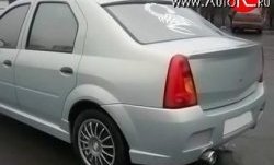 4 249 р. Пороги накладки Street Renault Logan 1 дорестайлинг (2004-2010) (Неокрашенные)  с доставкой в г. Краснодар. Увеличить фотографию 3