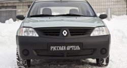 769 р. Зимняя заглушка решетки переднего бампера РА  Renault Logan  1 (2004-2010) дорестайлинг  с доставкой в г. Краснодар. Увеличить фотографию 2