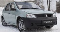 769 р. Зимняя заглушка решетки переднего бампера РА  Renault Logan  1 (2004-2010) дорестайлинг  с доставкой в г. Краснодар. Увеличить фотографию 3