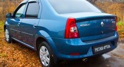 1 339 р. Защитная накладка на задний бампер RA  Renault Logan  1 (2010-2016) рестайлинг  с доставкой в г. Краснодар. Увеличить фотографию 3