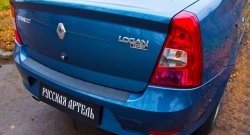 1 339 р. Защитная накладка на задний бампер RA  Renault Logan  1 (2010-2016) рестайлинг  с доставкой в г. Краснодар. Увеличить фотографию 4