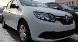 1 469 р. Сетка в решетку радиатора Russtal  Renault Logan  2 (2014-2018) дорестайлинг (черная)  с доставкой в г. Краснодар. Увеличить фотографию 2