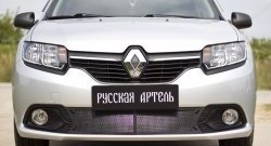 2 099 р. Защитная сетка в нижнюю часть бампера RA  Renault Logan  2 (2014-2018) дорестайлинг  с доставкой в г. Краснодар. Увеличить фотографию 3