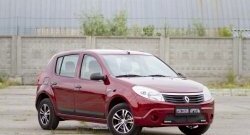 3 599 р. Молдинги дверей RA (Stepway, широкие, комплект) Renault Sandero Stepway (BS) (2010-2014) (Поверхность шагрень)  с доставкой в г. Краснодар. Увеличить фотографию 2