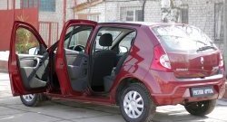 1 949 р. Накладки порожков салона RA  Renault Sandero  (BS) (2009-2014) (Комплект (передние+задние))  с доставкой в г. Краснодар. Увеличить фотографию 6