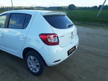 6 499 р. Спойлер INMAX Renault Sandero (B8) дорестайлинг (2014-2018) (неокрашенный)  с доставкой в г. Краснодар. Увеличить фотографию 12