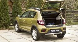 1 749 р. Защитная накладка на задний бампер Stepway RA  Renault Sandero Stepway  (B8) (2014-2018) дорестайлинг  с доставкой в г. Краснодар. Увеличить фотографию 4