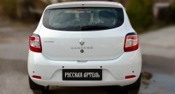 499 р. Реснички задних фонарей RA Renault Sandero (B8) дорестайлинг (2014-2018) (Неокрашенные)  с доставкой в г. Краснодар. Увеличить фотографию 2