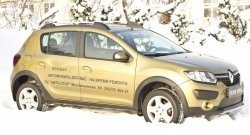 1 079 р. Зимняя заглушка решетки переднего бампера Stepway РА  Renault Sandero Stepway  (B8) (2014-2018) дорестайлинг  с доставкой в г. Краснодар. Увеличить фотографию 4