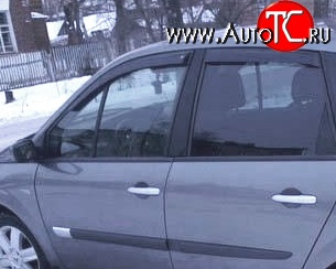 2 069 р. Дефлекторы окон (ветровики) Novline 4 шт Renault Scenic 2 (2003-2009)  с доставкой в г. Краснодар