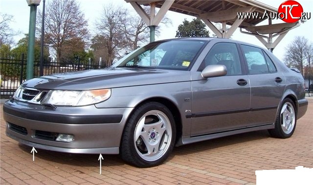 7 099 р. Накладка Sport на передний бампер SAAB 9-5 YS3E cедан дорестайлинг (1997-2001)  с доставкой в г. Краснодар