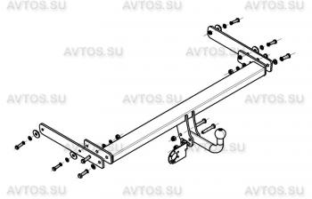 6 999 р. Фаркоп (условно-съемный шар) AvtoS  Seat Ateca  5FP (2016-2025), Skoda Kodiaq  NU7 (2017-2021), Volkswagen Tiguan  Mk2 (2016-2022)  с доставкой в г. Краснодар. Увеличить фотографию 3