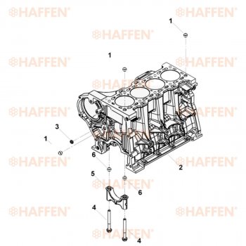 89 499 р. Блок цилиндров ISF 2.8 HAFFEN Foton Aumark (BJ10) (2010-2024)  с доставкой в г. Краснодар. Увеличить фотографию 11