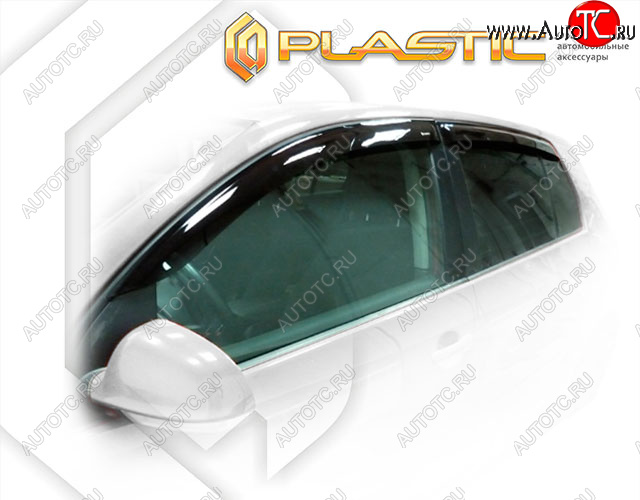 2 199 р. Дефлектора окон CA-Plastic  Volkswagen Golf  5 (2003-2009) хэтчбэк (Classic полупрозрачный, Без хром. молдинга)  с доставкой в г. Краснодар