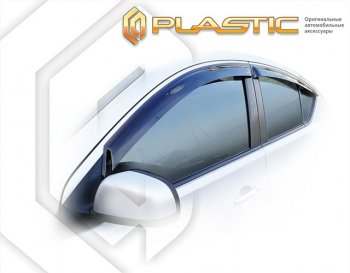 2 079 р. Дефлектора окон CA-Plastic Nissan Latio N17 седан правый руль дорестайлинг (2014-2016) (Classic полупрозрачный)  с доставкой в г. Краснодар. Увеличить фотографию 1