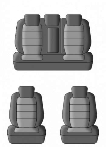 6 499 р. Чехлы сидений (жаккард, 60/40, раздельная задняя спинка, подлокотник, 3Г-образ.подголовника) Lord Autofashion Дублин Renault Arkana (2019-2025) (Чёрный, Ёж красный)  с доставкой в г. Краснодар. Увеличить фотографию 3