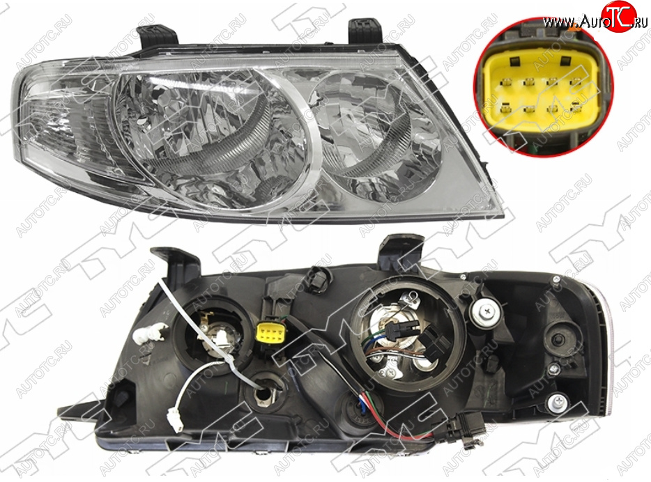 12 599 р. Правая фара (EURO, под электрокорректор) TYC Nissan Almera Classic седан B10 (2006-2013)  с доставкой в г. Краснодар