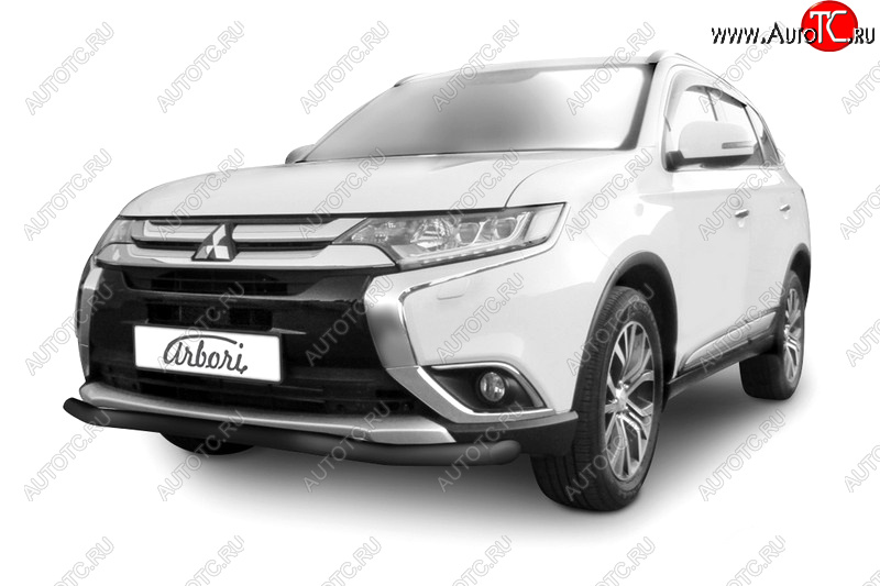 13 999 р. Защита переднего бампера (диаметр 57 мм) Arbori Mitsubishi Outlander GF 2-ой рестайлинг (2015-2018)  с доставкой в г. Краснодар