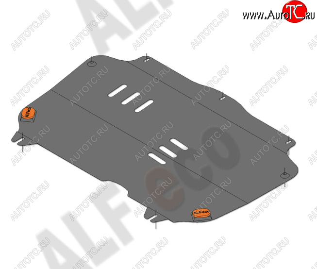 10 999 р. Защита картера двигателя и КПП Alfeco  Chevrolet Spark  M300 (2010-2015) дорестайлинг (Алюминий 4 мм)  с доставкой в г. Краснодар