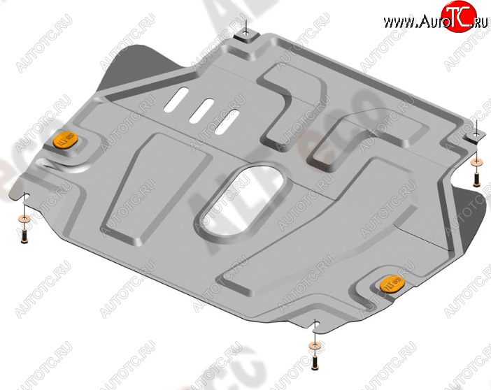 12 799 р. Защита картера двигателя и КПП Alfeco  Chevrolet Aveo  T300 (2011-2015) седан, хэтчбек (Алюминий 4 мм)  с доставкой в г. Краснодар