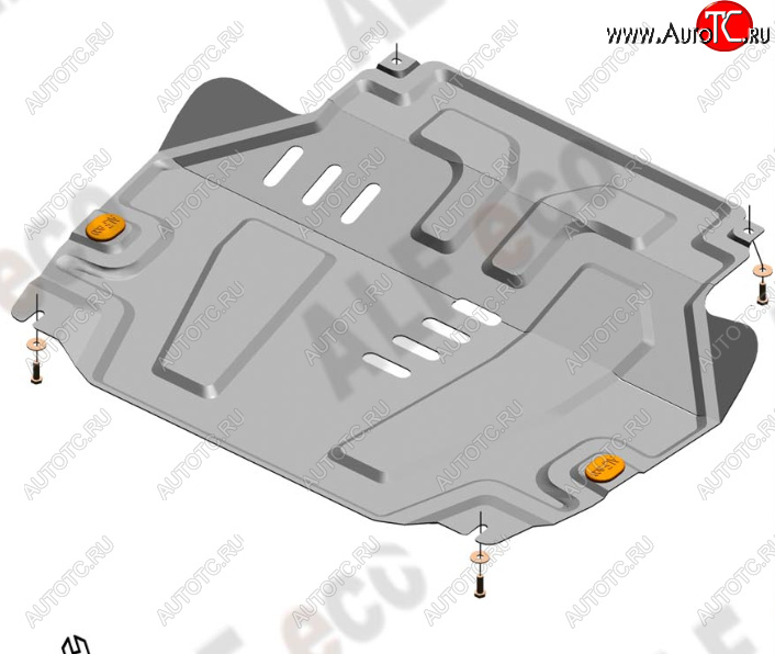 12 799 р. Защита картера двигателя и КПП (V-1,5) Alfeco  Chevrolet Cobalt (2011-2016) седан дорестайлинг (Алюминий 4 мм)  с доставкой в г. Краснодар