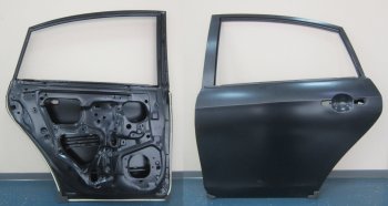 15 999 р. Левая дверь задняя BodyParts Nissan Almera G15 седан (2012-2019) (Неокрашенная)  с доставкой в г. Краснодар. Увеличить фотографию 1