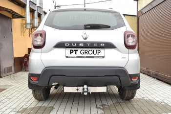 18 399 р. Фаркоп (с нержавеющей накладкой) Petroil Tuning Renault Duster HM (2020-2024) (Без заглушки )  с доставкой в г. Краснодар. Увеличить фотографию 6