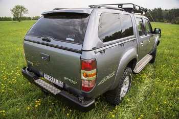 33 999 р. Бампер задний силовой РИФ Ford Ranger (2006-2009) (С квадратом под фаркоп)  с доставкой в г. Краснодар. Увеличить фотографию 2