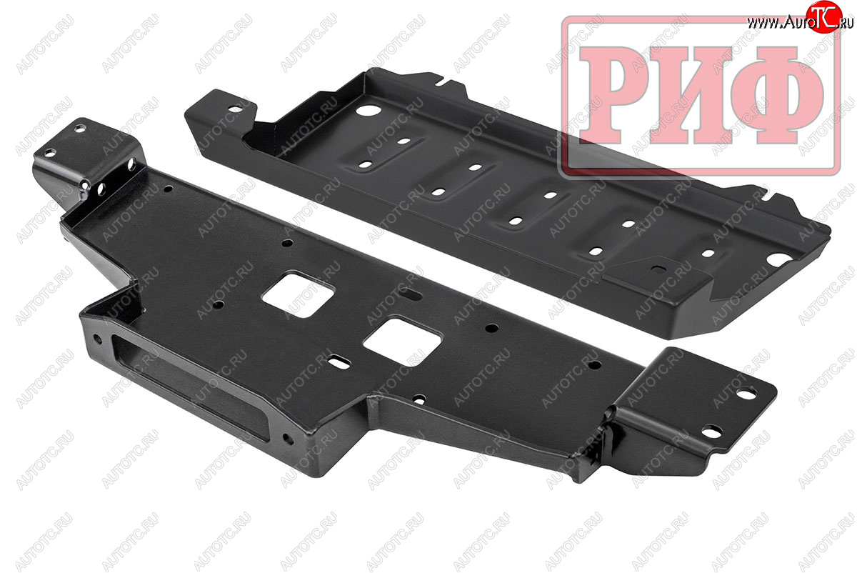 28 599 р. Площадка под лебёдку c защитой радиатора в штатный бампер (дизель) РИФ  Mitsubishi Pajero Sport  QF (2019-2022) рестайлинг  с доставкой в г. Краснодар