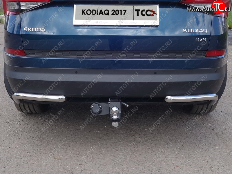 14 449 р. Фаркоп (тягово-сцепное устройство) TCC Skoda Kodiaq NU7 дорестайлинг (2017-2021) (Оцинкованный, шар E )  с доставкой в г. Краснодар