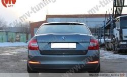 4 649 р. Козырёк на заднее стекло RS  Skoda Octavia  A7 (2012-2017) дорестайлинг лифтбэк (Неокрашенный)  с доставкой в г. Краснодар. Увеличить фотографию 3