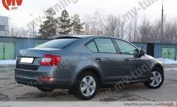 4 649 р. Козырёк на заднее стекло RS  Skoda Octavia  A7 (2012-2017) дорестайлинг лифтбэк (Неокрашенный)  с доставкой в г. Краснодар. Увеличить фотографию 4