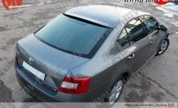 4 649 р. Козырёк на заднее стекло RS  Skoda Octavia  A7 (2012-2017) дорестайлинг лифтбэк (Неокрашенный)  с доставкой в г. Краснодар. Увеличить фотографию 2