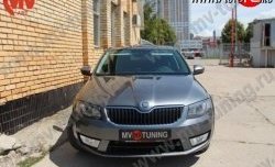 1 999 р. Вставки в нижнюю часть бампера в стиле RS  Skoda Octavia  A7 (2012-2017) дорестайлинг лифтбэк, дорестайлинг универсал (Неокрашенные)  с доставкой в г. Краснодар. Увеличить фотографию 2