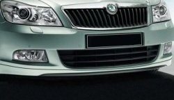 5 999 р. Накладка на передний бампер CT v2 Skoda Octavia A5 рестайлинг универсал (2008-2013) (Неокрашенная)  с доставкой в г. Краснодар. Увеличить фотографию 2