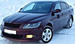 3 949 р. Накладка на передний бампер CT v3 Skoda Octavia A5 рестайлинг универсал (2008-2013) (Неокрашенная)  с доставкой в г. Краснодар. Увеличить фотографию 6