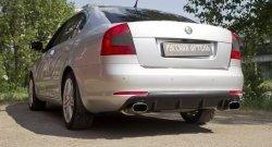 3 369 р. Диффузор заднего бампера RA  Skoda Octavia  A5 (2008-2013) лифтбэк рестайлинг, рестайлинг универсал (Поверхность шагрень)  с доставкой в г. Краснодар. Увеличить фотографию 2