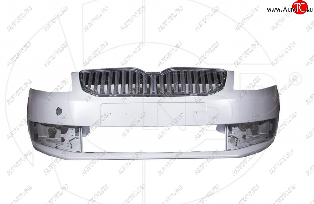 7 949 р. Передний бампер NSP (с решеткой радиатора) Skoda Octavia A7 дорестайлинг универсал (2012-2017) (Неокрашенный)  с доставкой в г. Краснодар